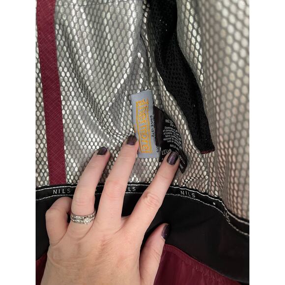 Nils Womens Red Burgundy Winter Ski Jacket Thermore Recco Technology Size 6 - Picture 15 of 16